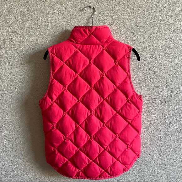 J. Crew Excursion Down Blend Quilted Puffer Vest Coral Small Style #92465 - Picture 7 of 9